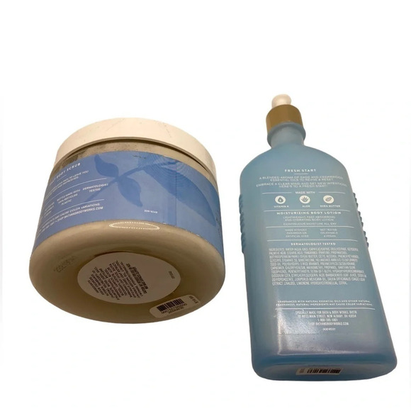 BATH & BODY WORKS Sage Cedarwood Aromatherapy Body Lotion and Body Scrub NEW NWT - Picture 2 of 2